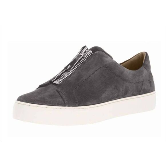 FRYE Lena Suede Zip Low Sneaker Size 6M - Picture 1 of 7
